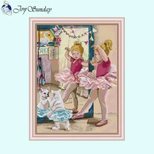Childrens Cross Stitch Ballet Charm DIY Character Pattern