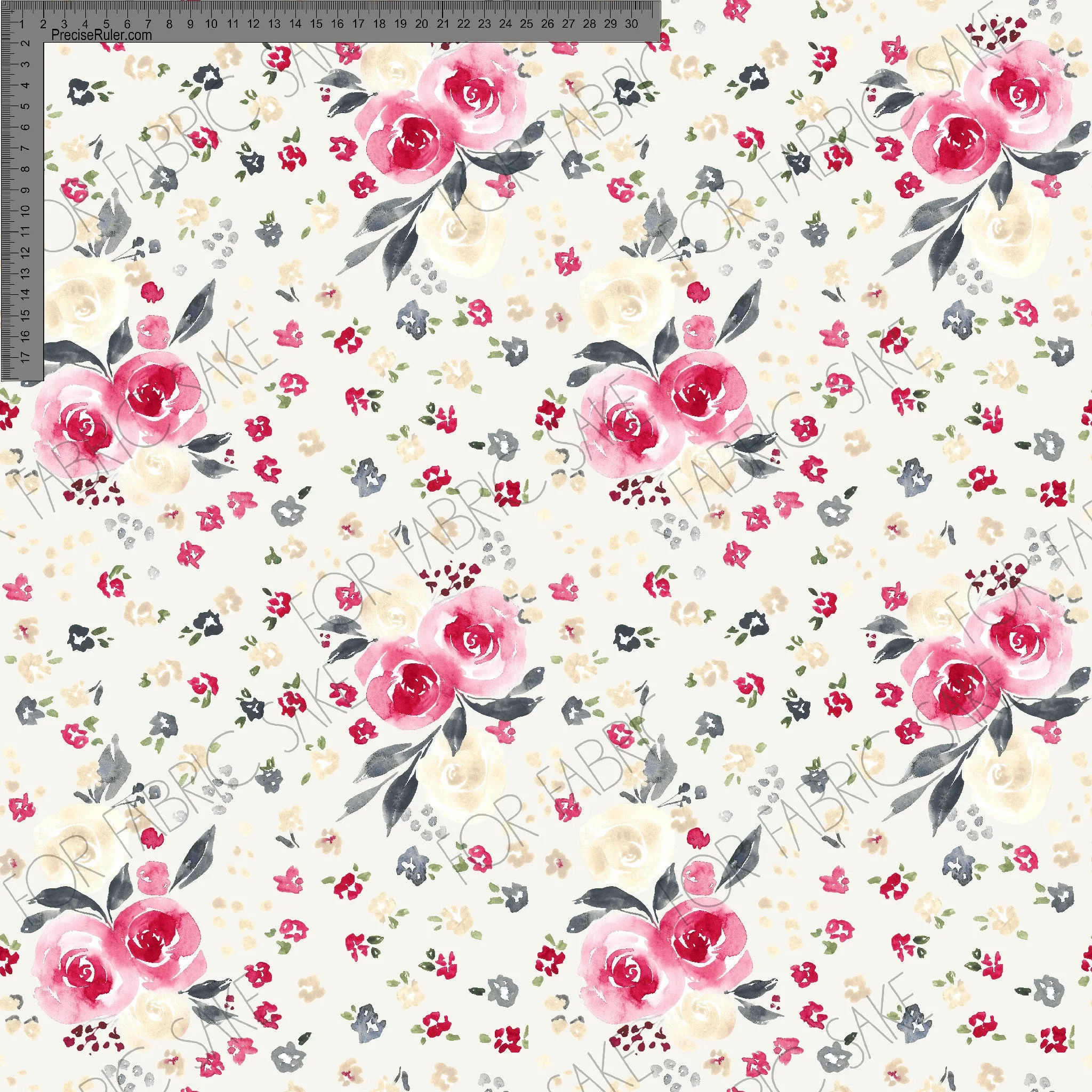 Christmas Floral Cream- Ashleigh Fish - Custom Pre Order