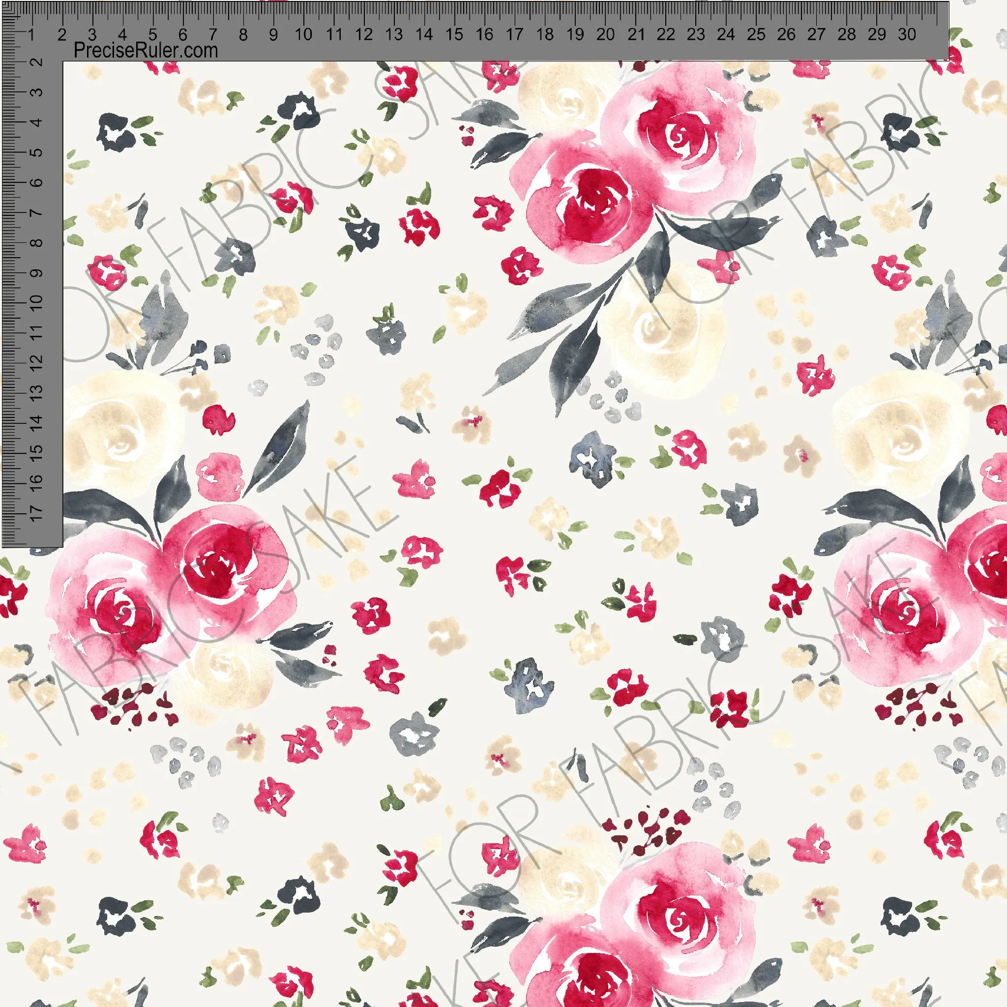 Christmas Floral Cream- Ashleigh Fish - Custom Pre Order