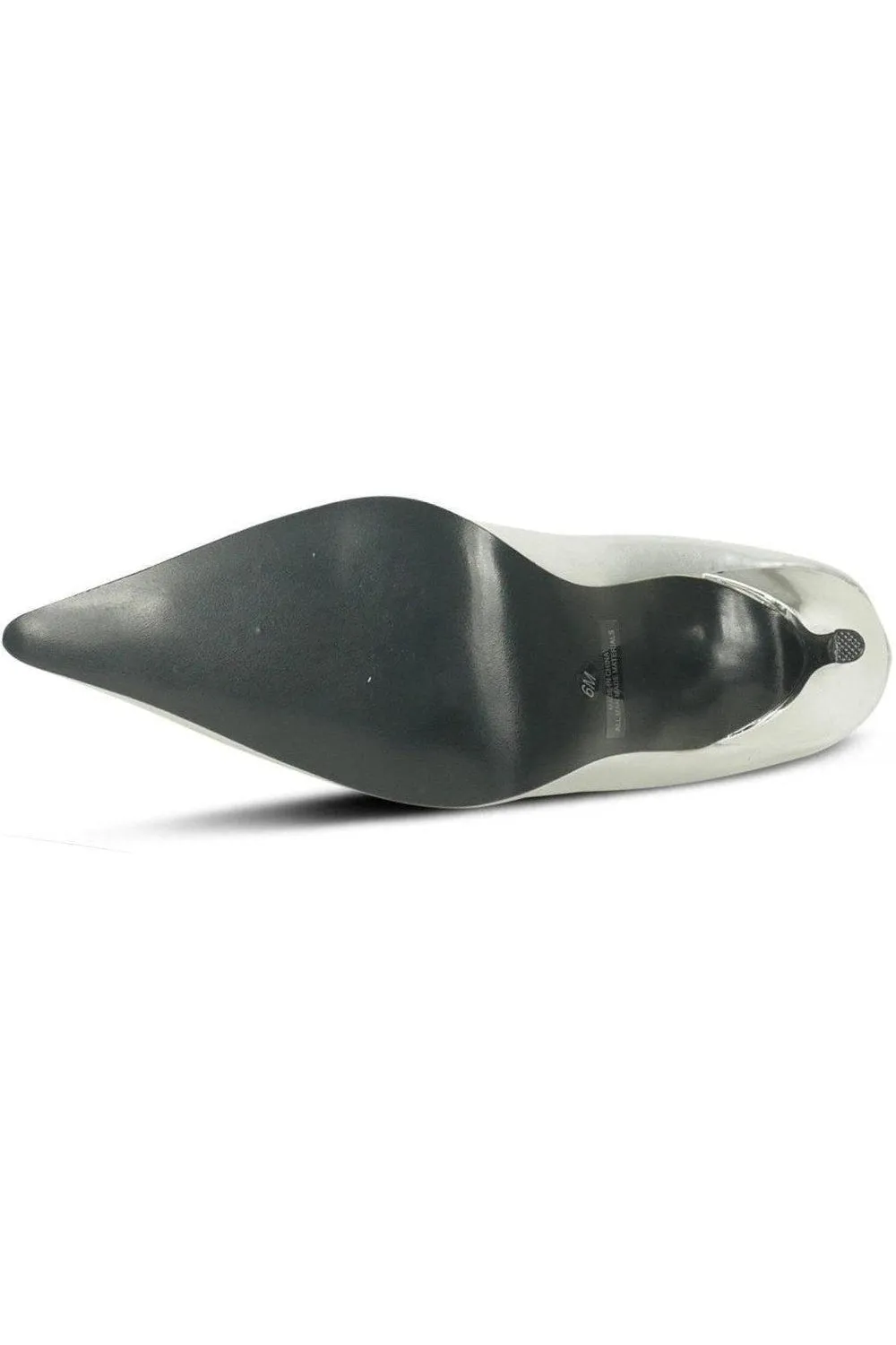 Classic-6004 Stiletto Pump | Silver Metallic