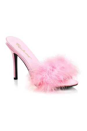 CLASSIQUE-01F Slide | Pink Faux Leather