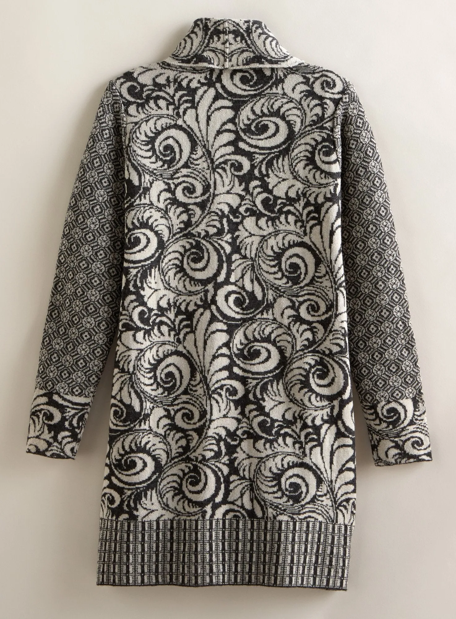 Collage Contrast Cardigan