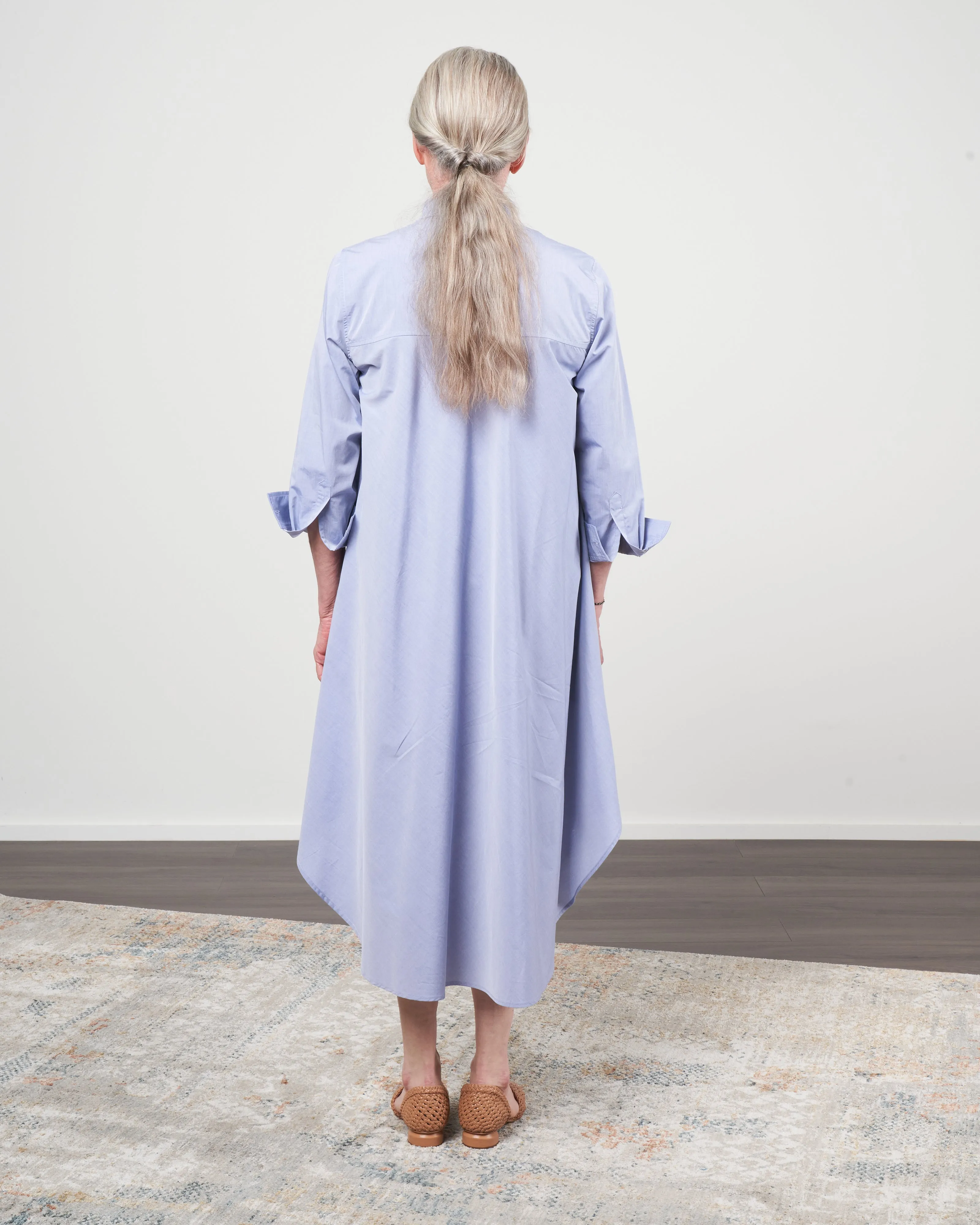 cotton tunic - blue chambray