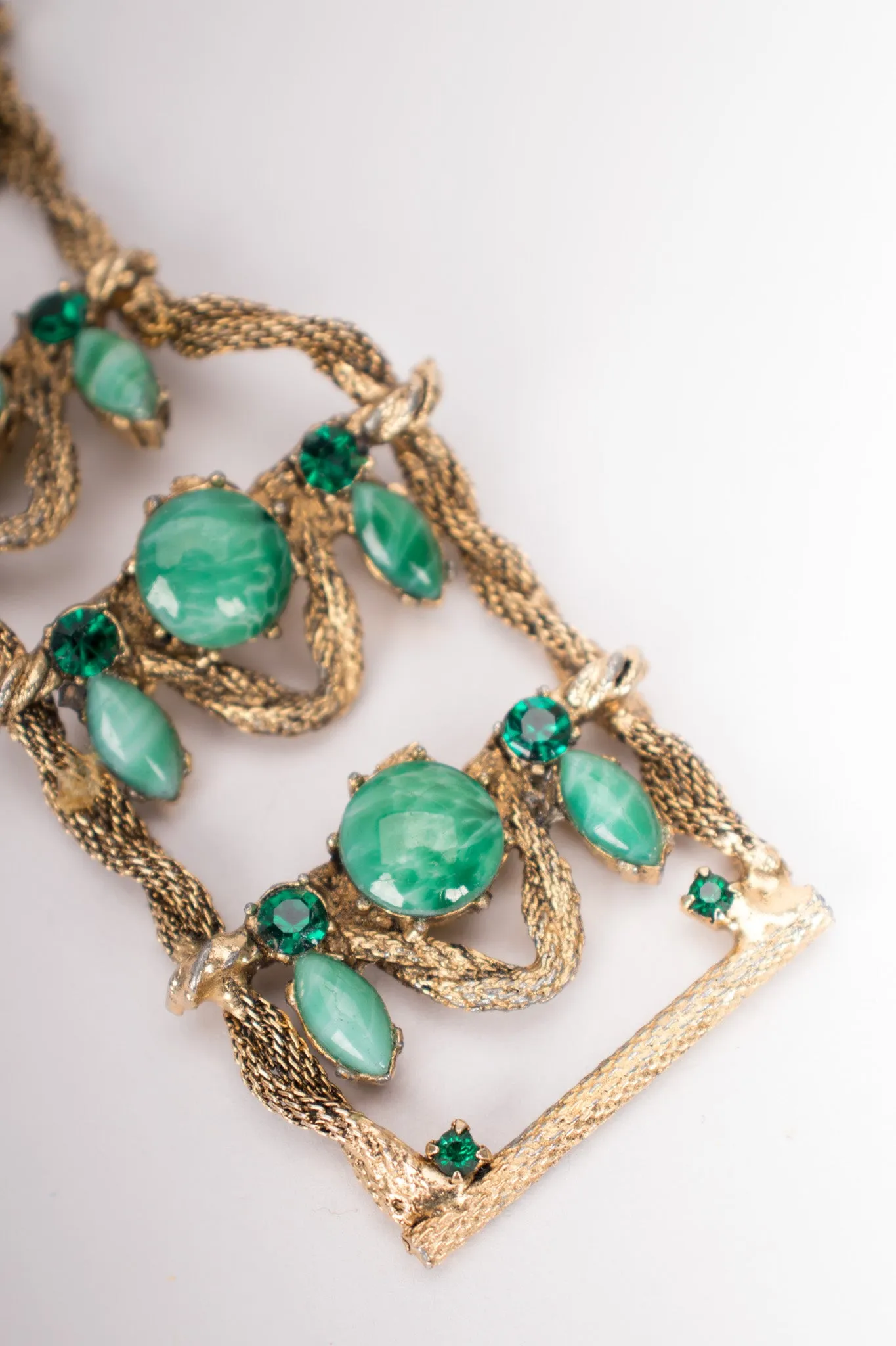 Crystal Gemstone Metal Belt