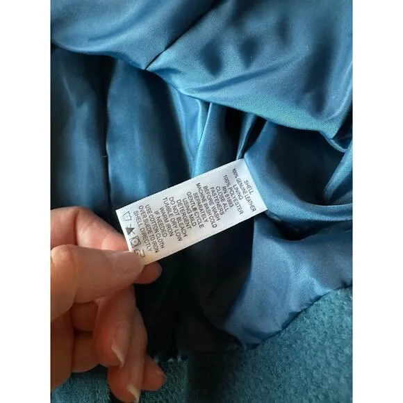 D &amp; Co Vintage Blue Suede Jacket Size XX Small