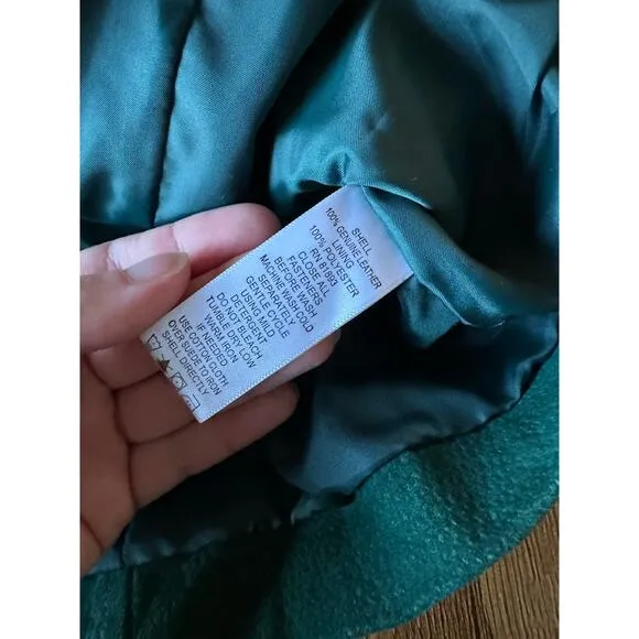 D &amp; Co Vintage Green Suede Jacket Size X Small