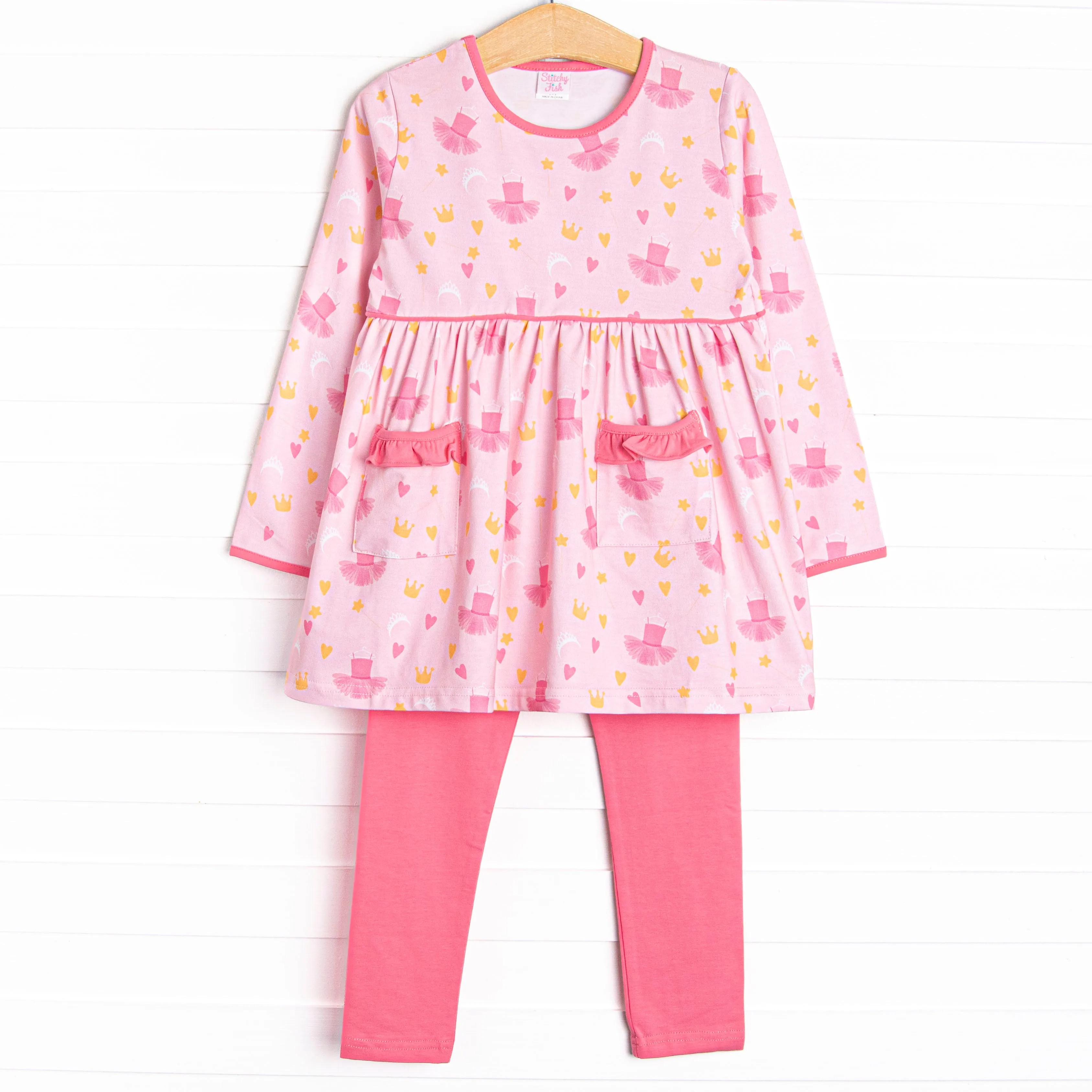 Dancing Queen Legging Set, Pink