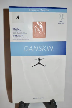 Danskin Ballet Pink Compression Footed Tights