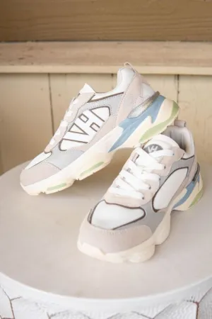 Dash 12 White/Grey/Taupe Sneaker