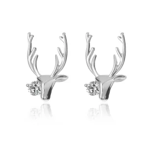 Dasher Swarovski Stud Earrings in Silver