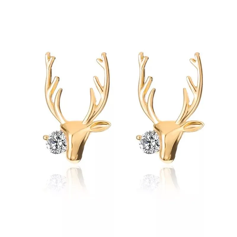Dasher Swarovski Stud Earrings in Silver