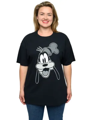 Disney Women's Plus Size Goofy Short Sleeve T-Shirt Black (Size 2X Only)