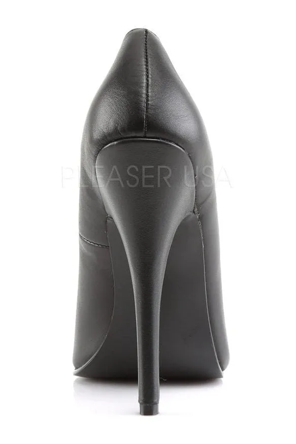 DOMINA-420 Pump  | Black Genuine Leather