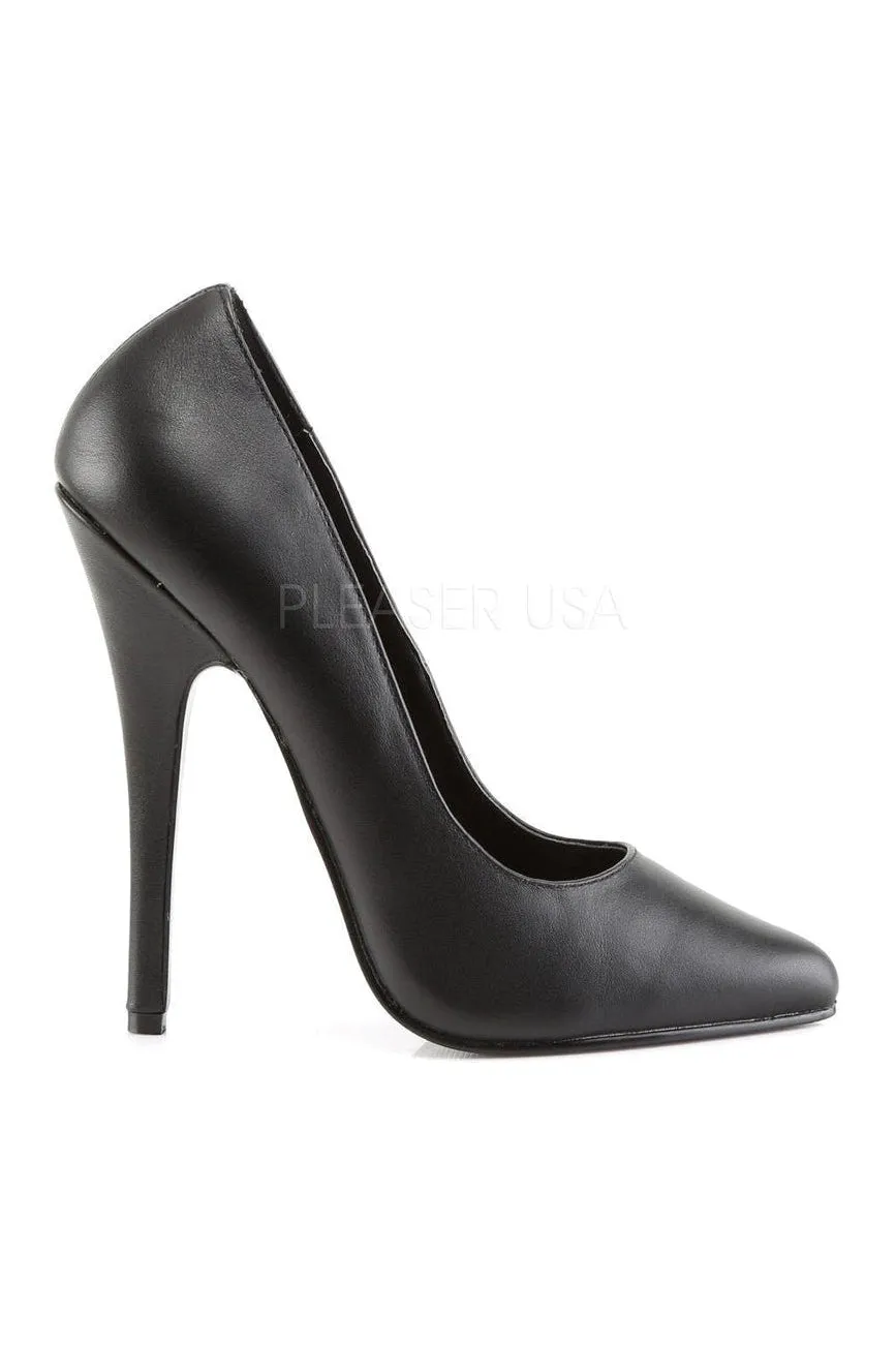 DOMINA-420 Pump  | Black Genuine Leather