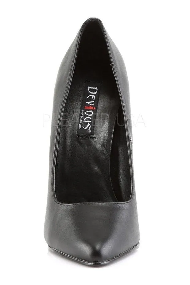 DOMINA-420 Pump  | Black Genuine Leather