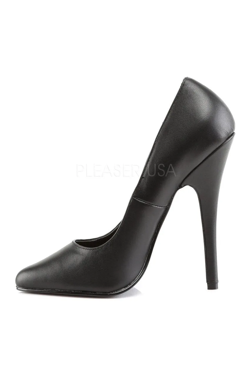 DOMINA-420 Pump  | Black Genuine Leather