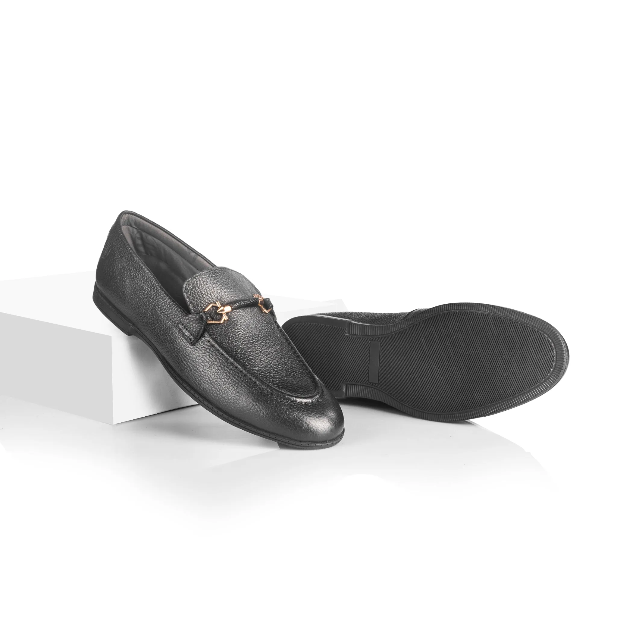 Domnic Corded Loafer (Piano Black)