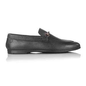 Domnic Corded Loafer (Piano Black)