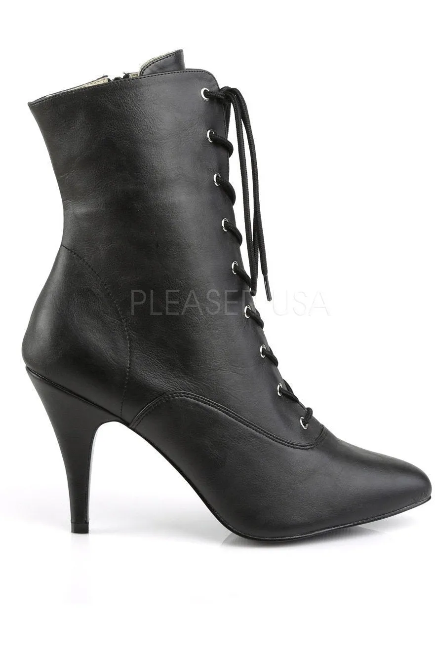DREAM-1020 Ankle Boot | Black Faux Leather