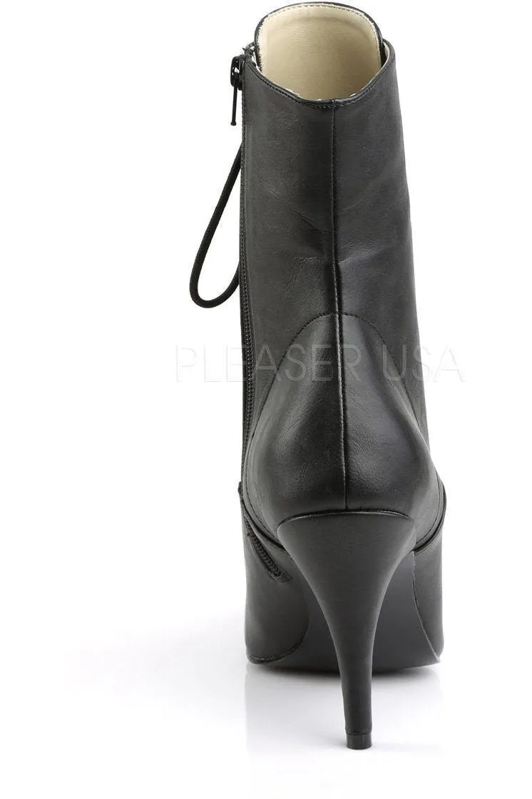 DREAM-1020 Ankle Boot | Black Faux Leather