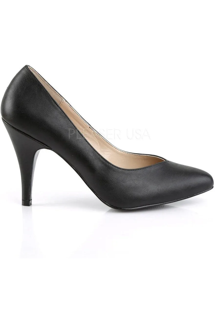 DREAM-420 Pump  | Black Faux Leather