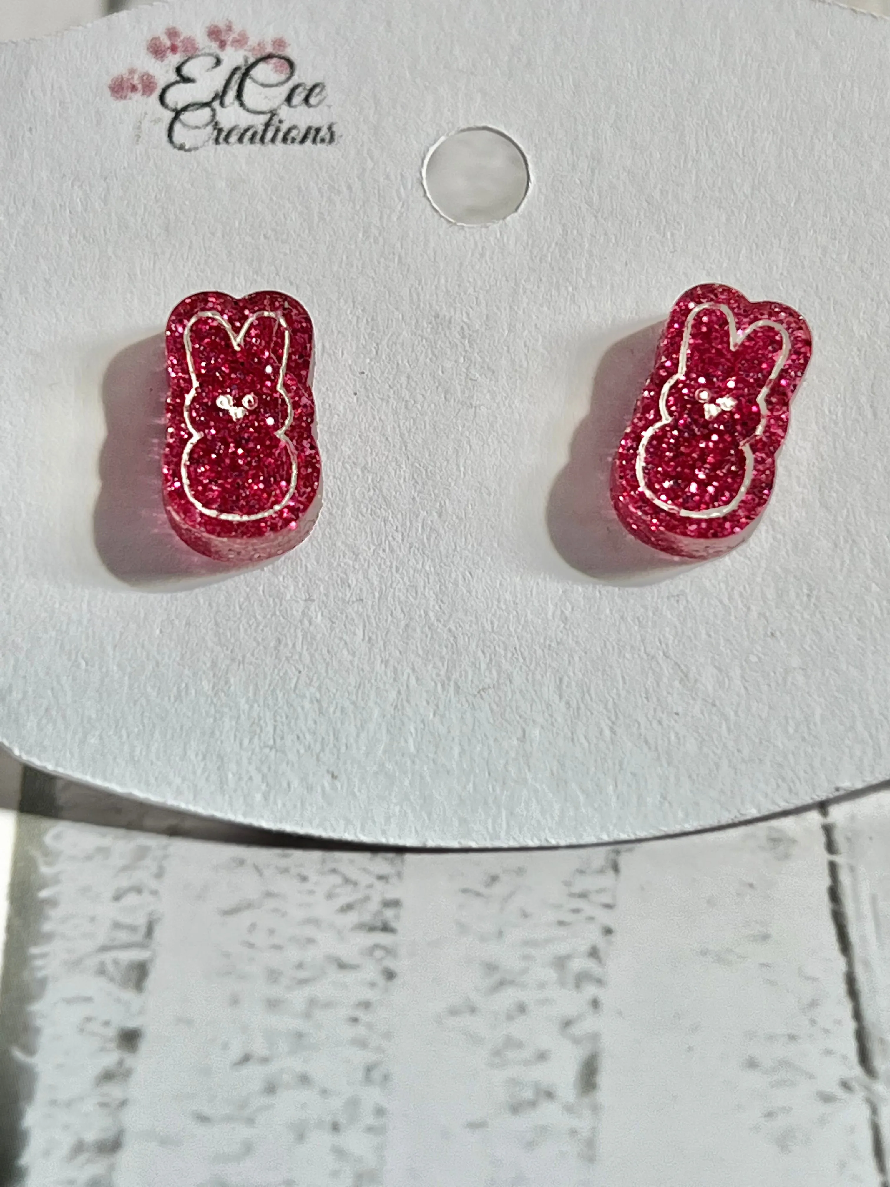 Easter Button Stud Earrings