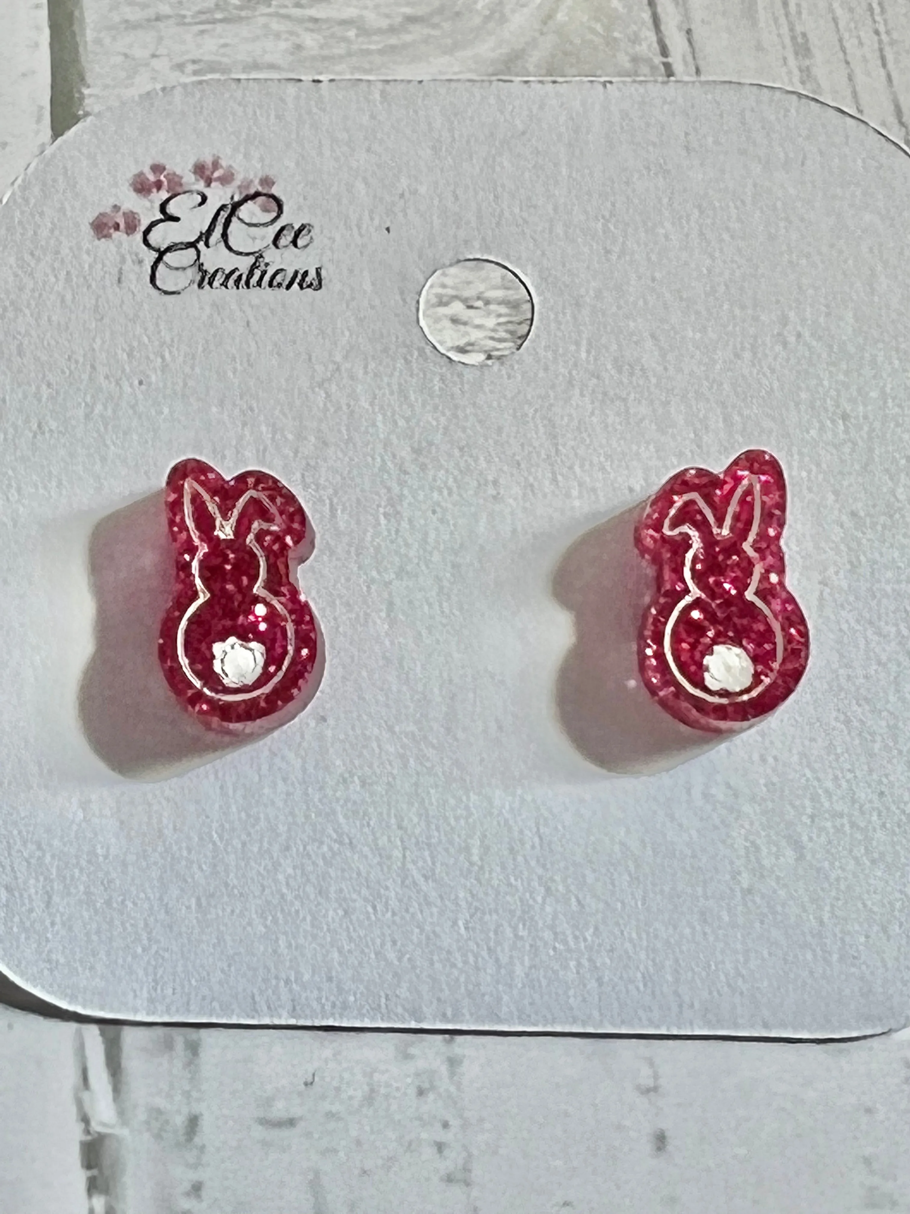 Easter Button Stud Earrings