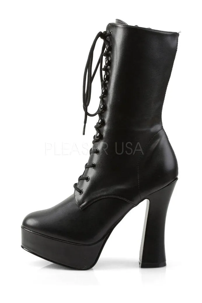 ELECTRA-1020 Platform Boot  | Black Faux Leather