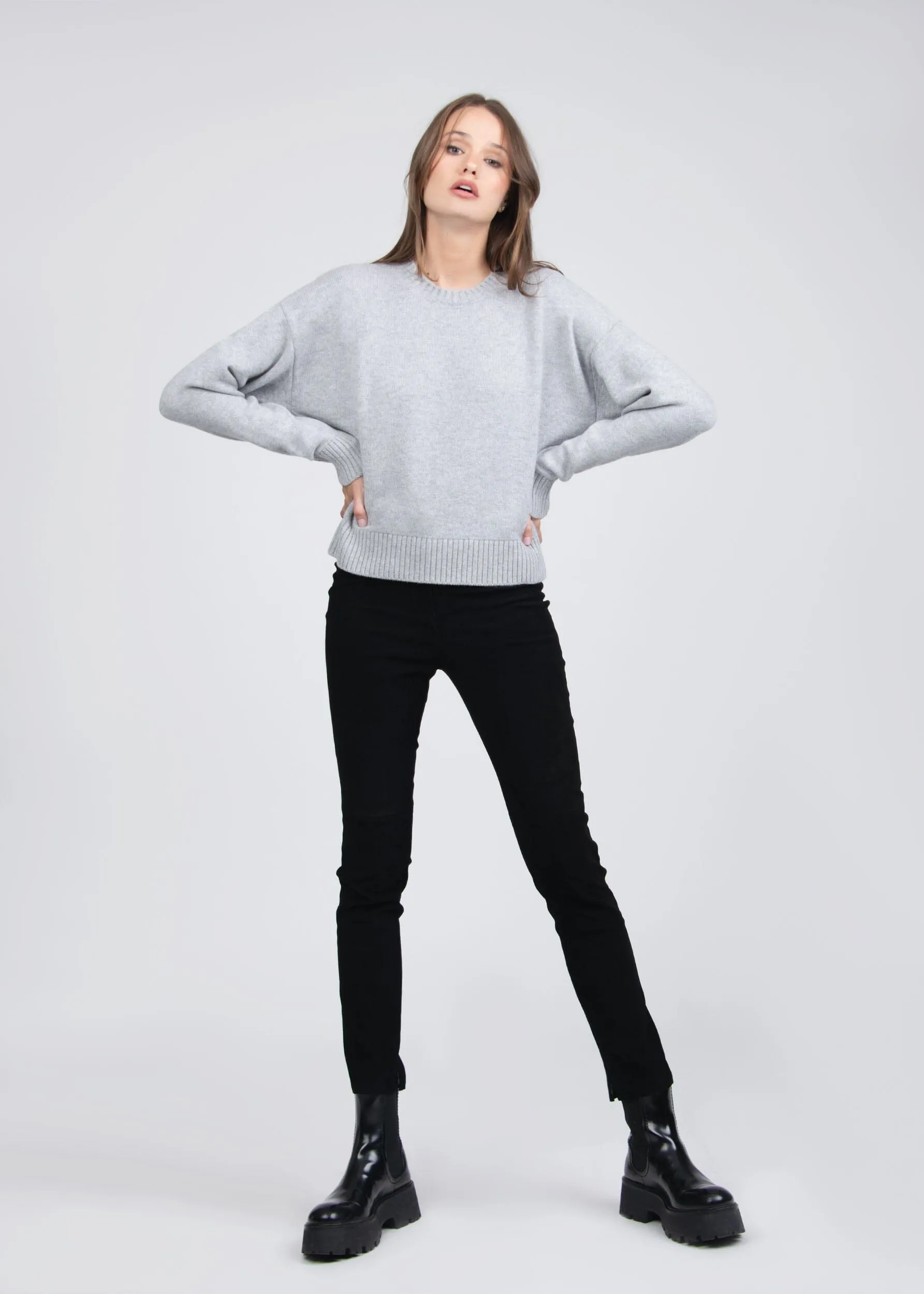 ELETTRA OVERSIZE CREWNECK SWEATER