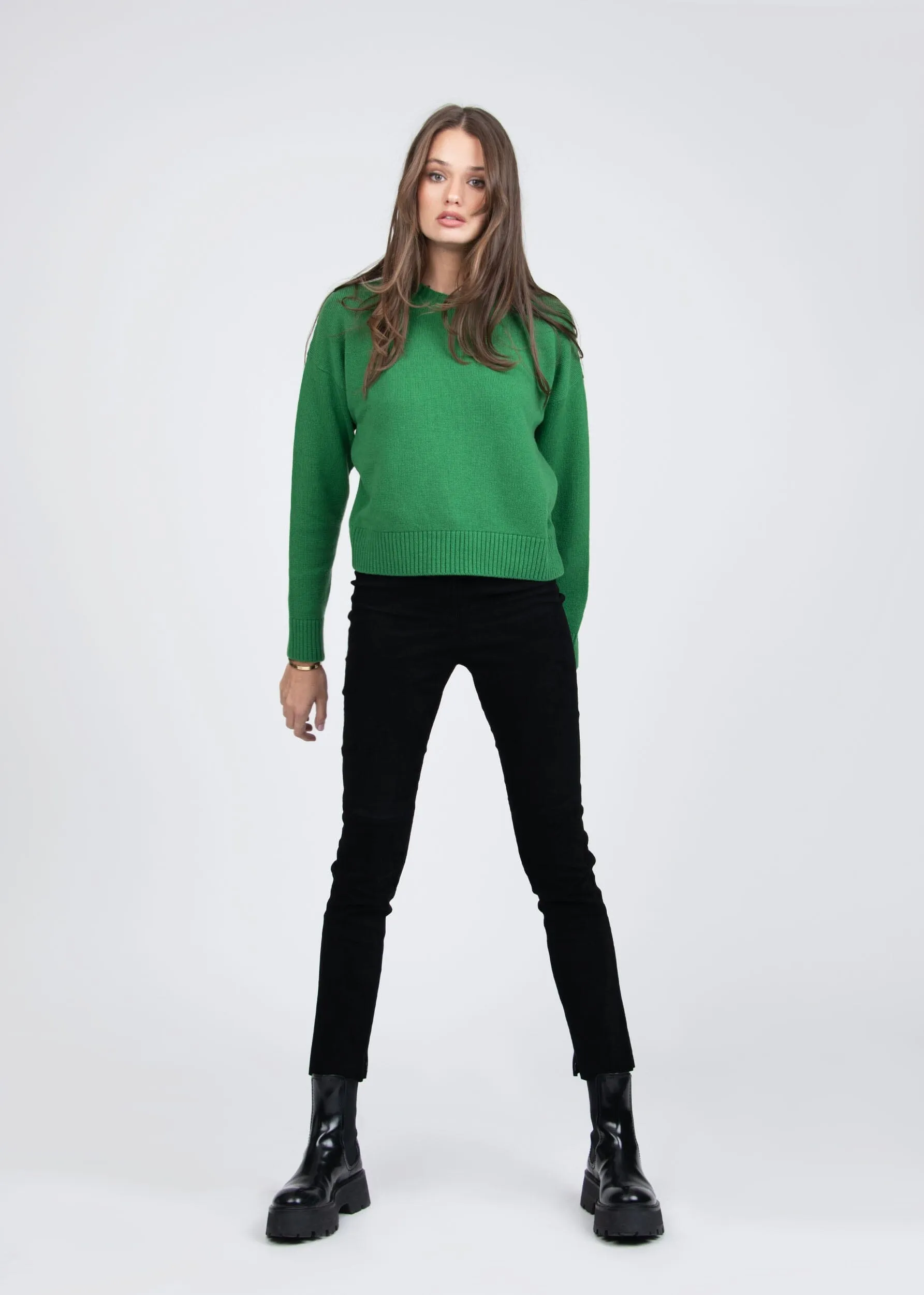 ELETTRA OVERSIZE CREWNECK SWEATER