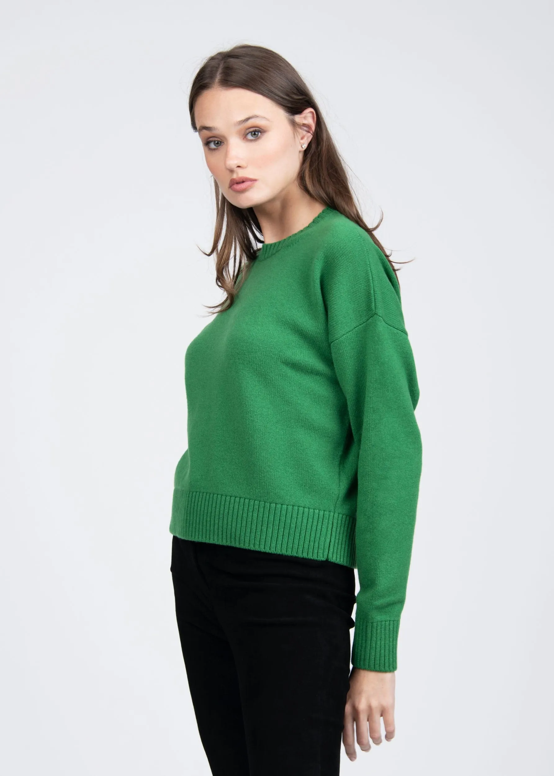 ELETTRA OVERSIZE CREWNECK SWEATER