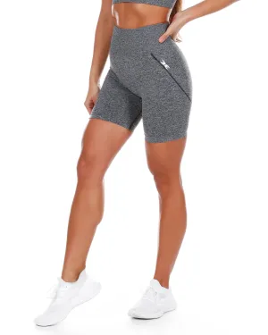 Elite Seamless Shorts - Heather Black