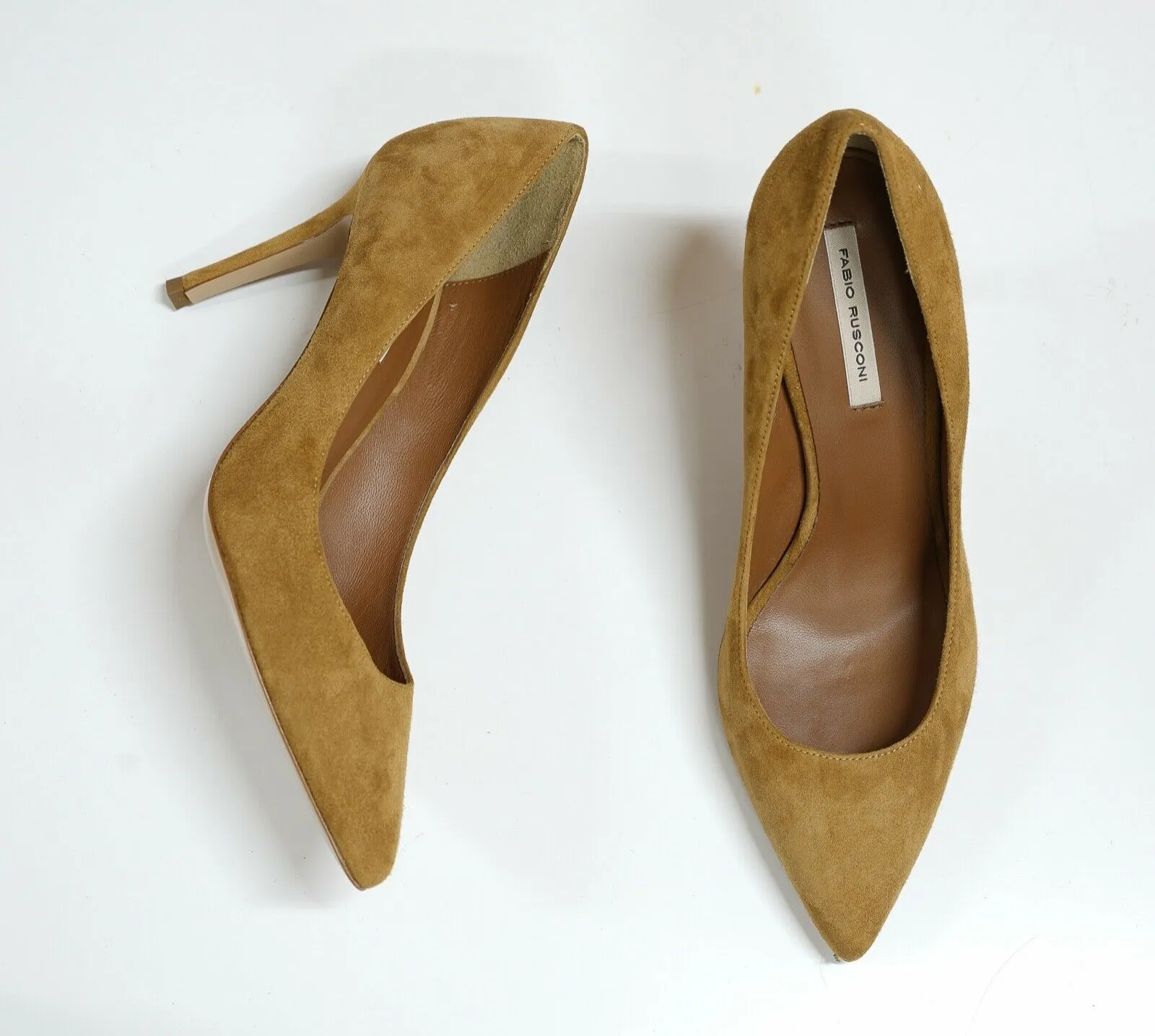 Fabio Rusconi Women's Camel Suede Heel Nataly