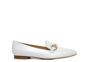 Fabio Rusconi Women’s White Leather Buckle Shoe S4637 30% OFF  NEW SEASON