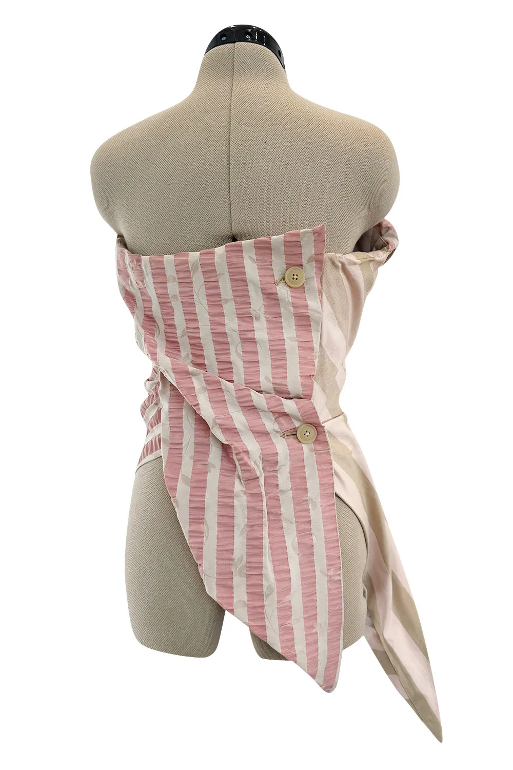 Fall 2005 Vivienne Westwood 'Propaganda' Runway Stripe & Tulle Corset & Skirt Dress Set