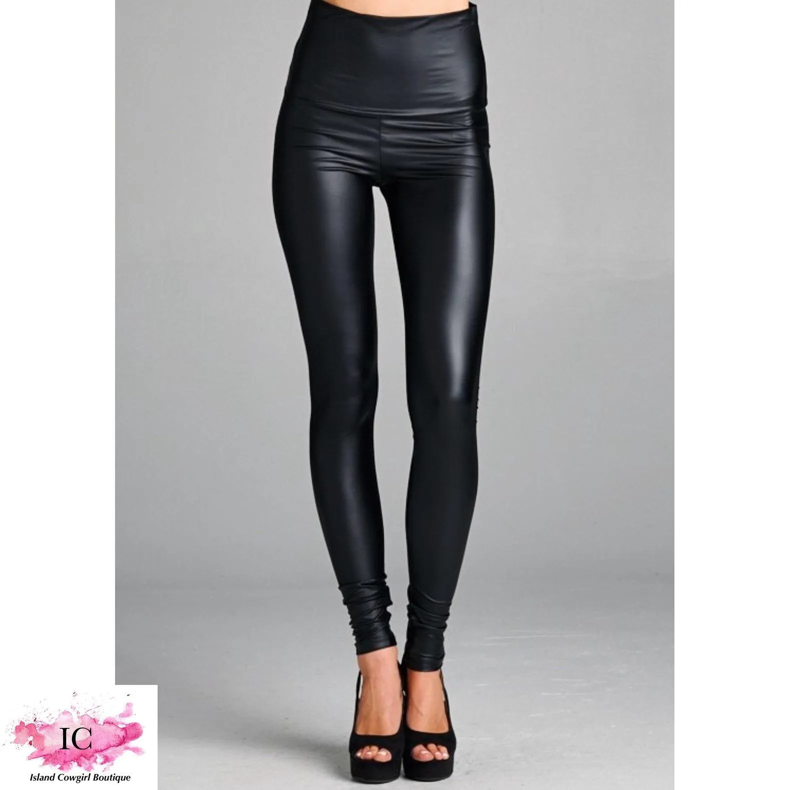 Faux Leather Spandex Leggings