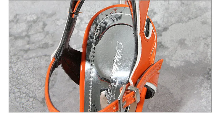 Female Summer High Heel Wedges with Large Size White Women's Shoes with Flame Sandals