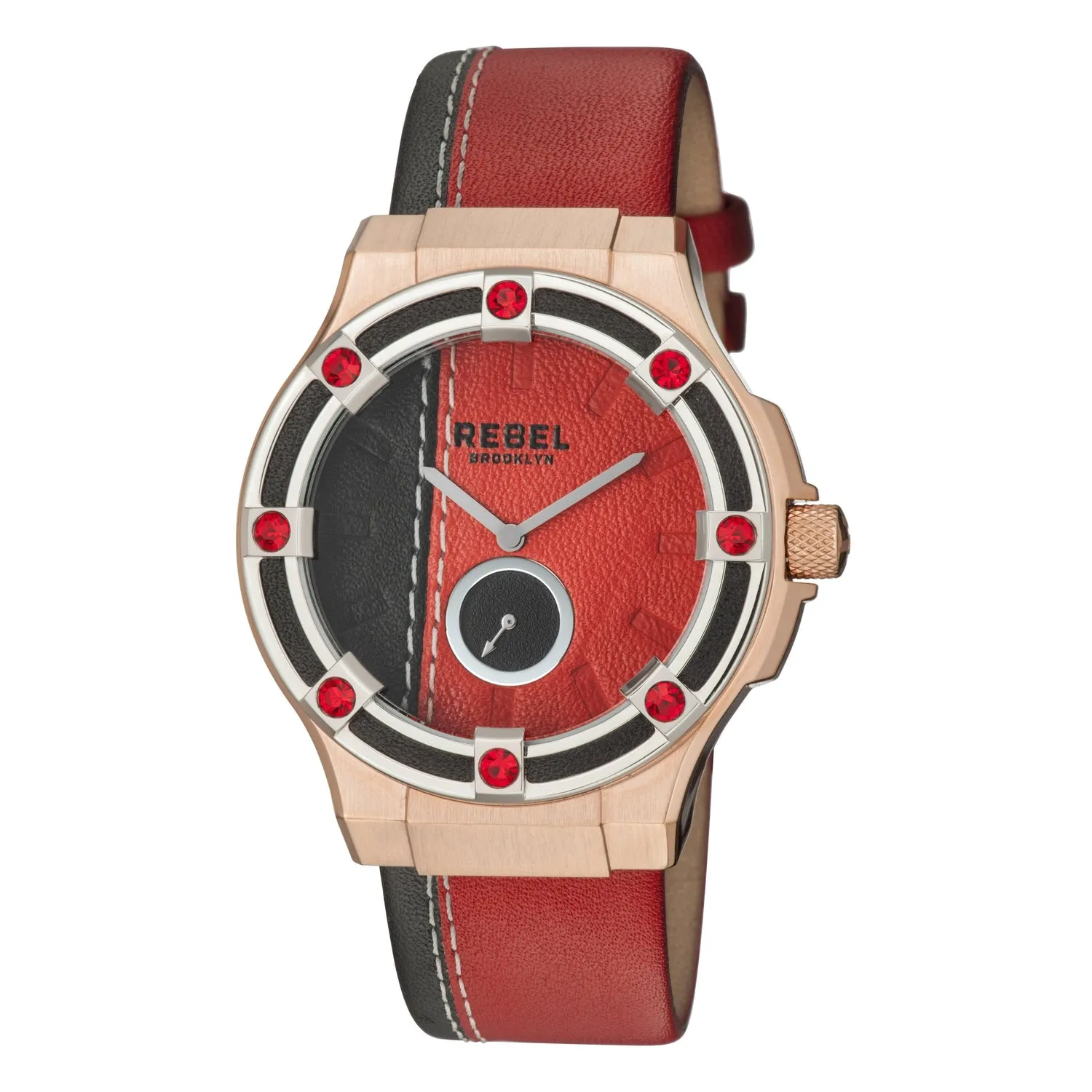 Flatbush Black/Burgundy Dial Women's Watch