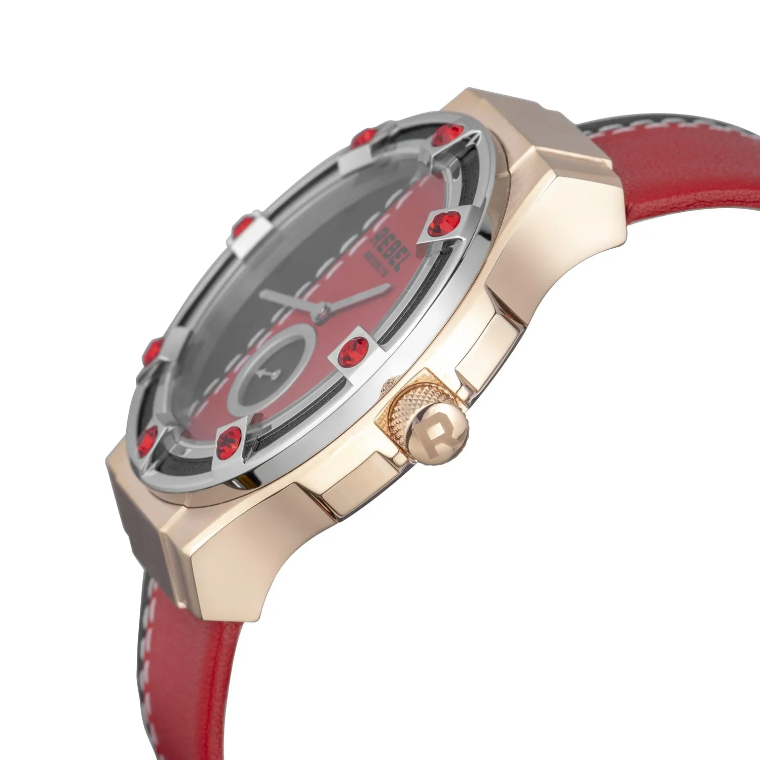 Flatbush Black/Burgundy Dial Women's Watch