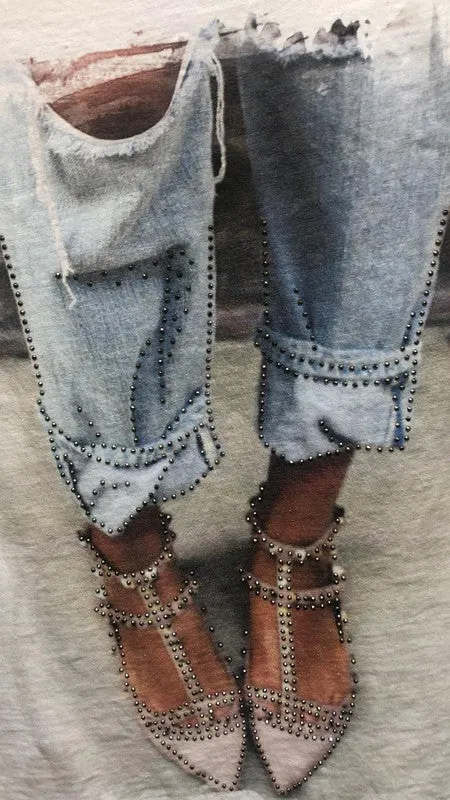 Flats & Jeans Print Tee