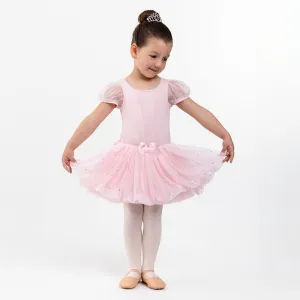Florian: Puff Sleeve Glitter Sequin Bubble Tutu Dress