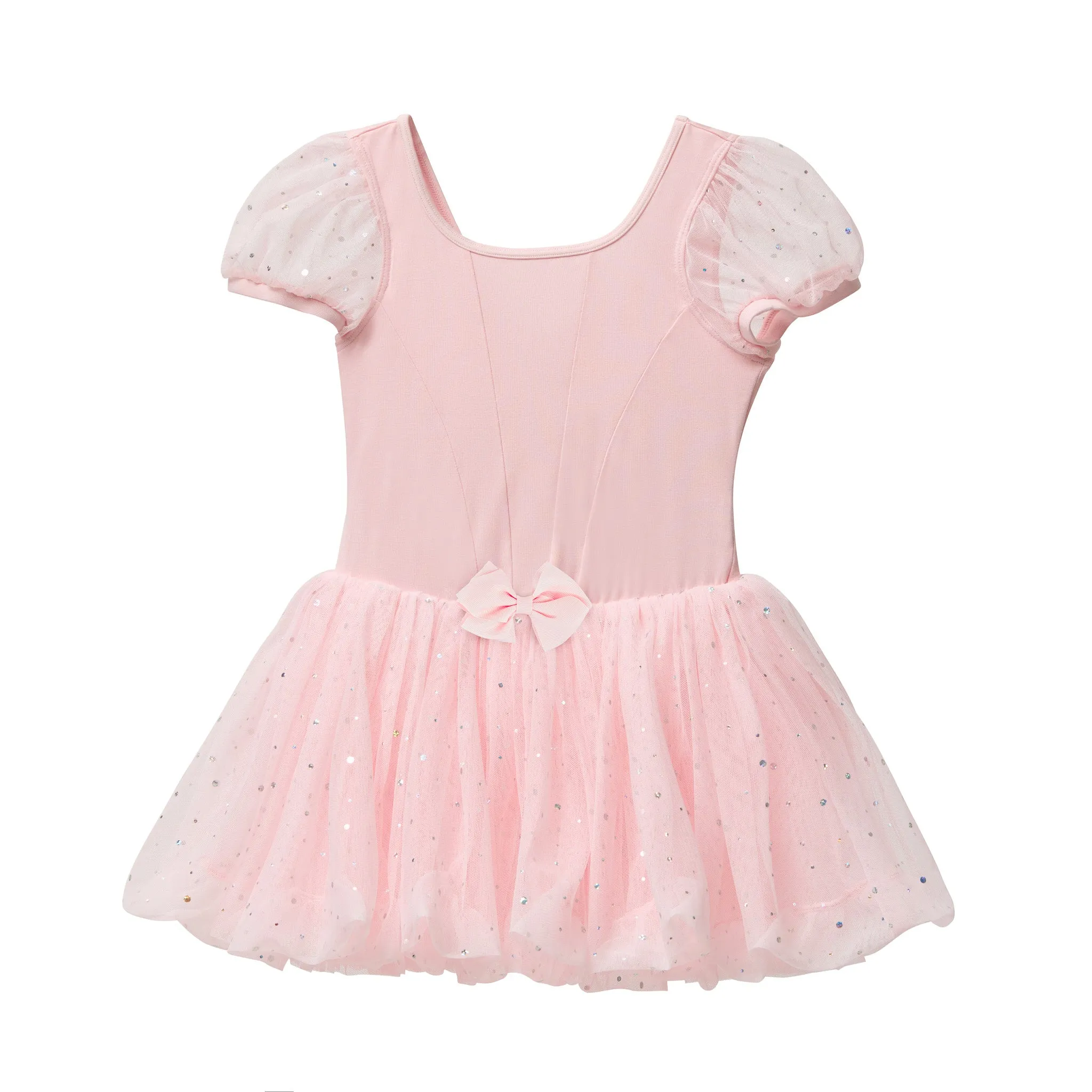 Florian: Puff Sleeve Glitter Sequin Bubble Tutu Dress