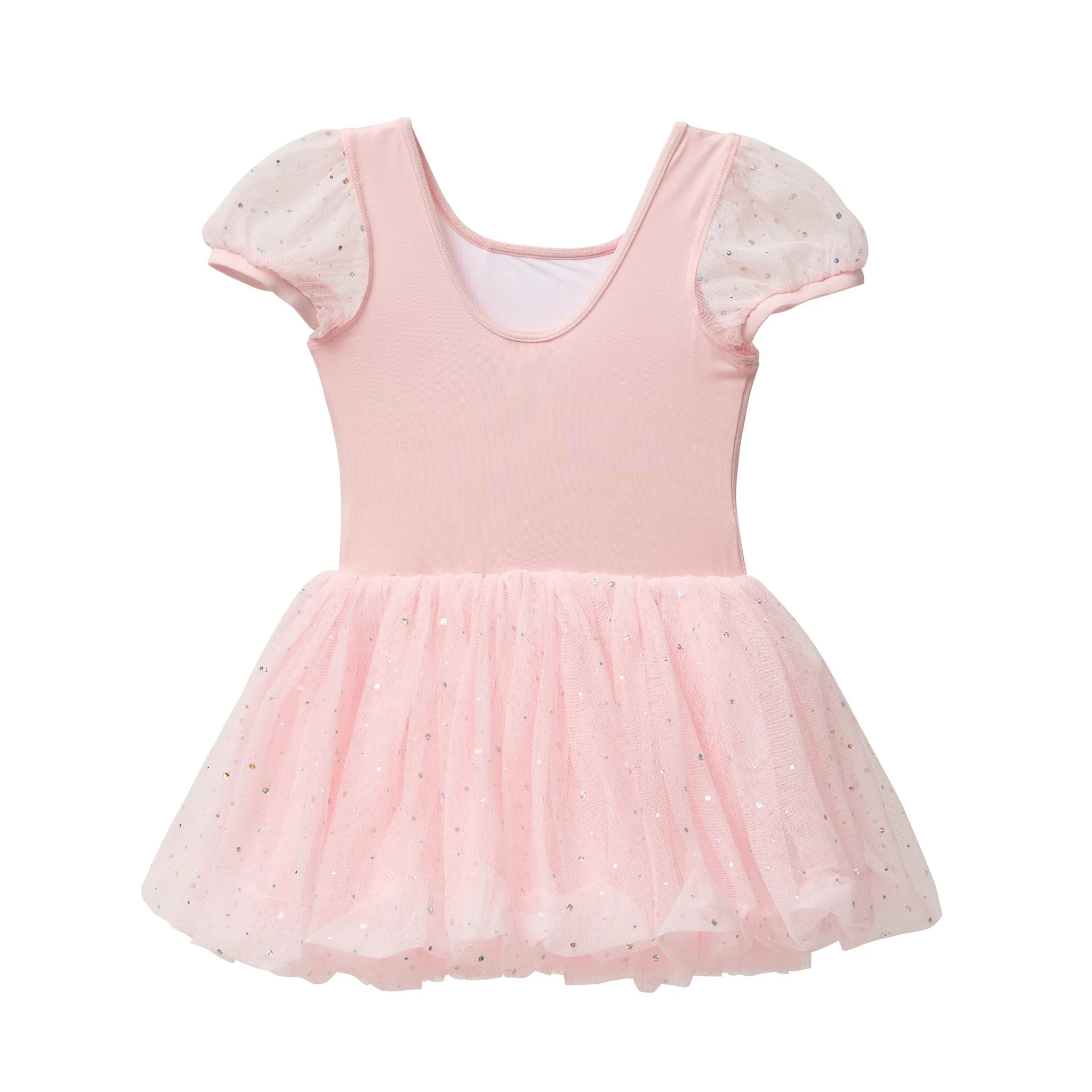 Florian: Puff Sleeve Glitter Sequin Bubble Tutu Dress