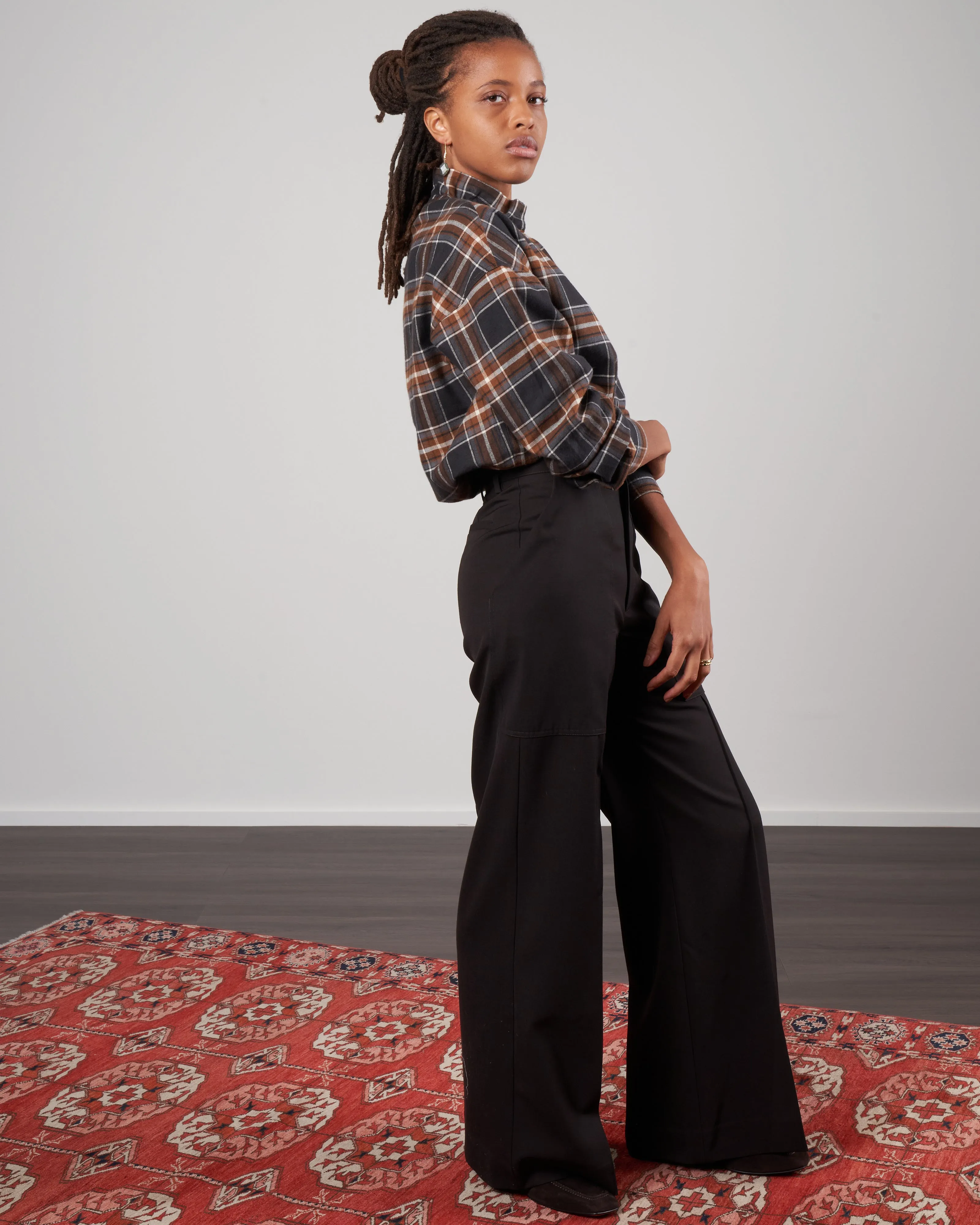 gabardine pant - umber
