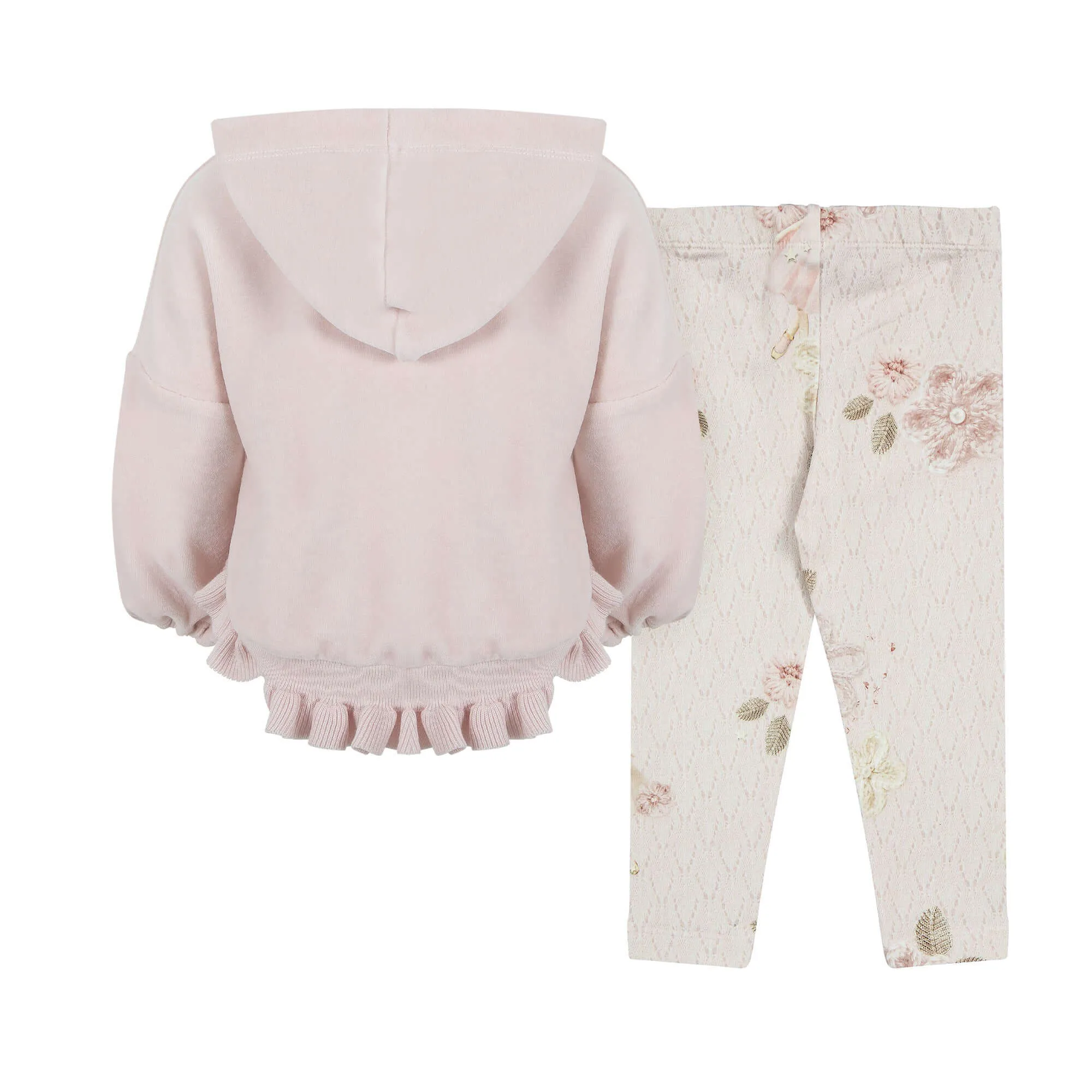 Girls Pink Ballet Legging Set