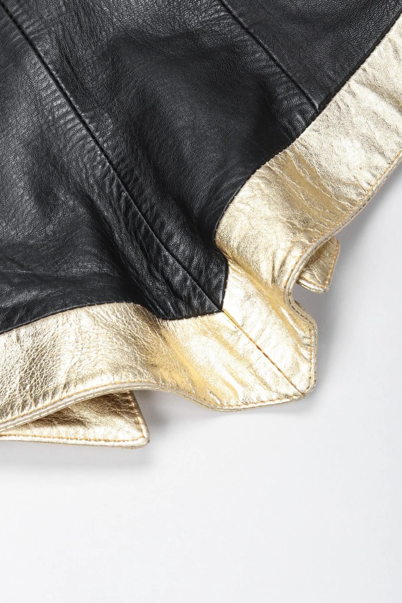 Gold Flourish Leather Jacket