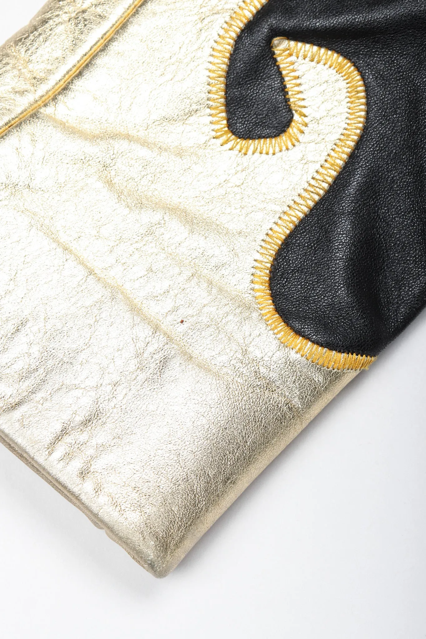 Gold Flourish Leather Jacket