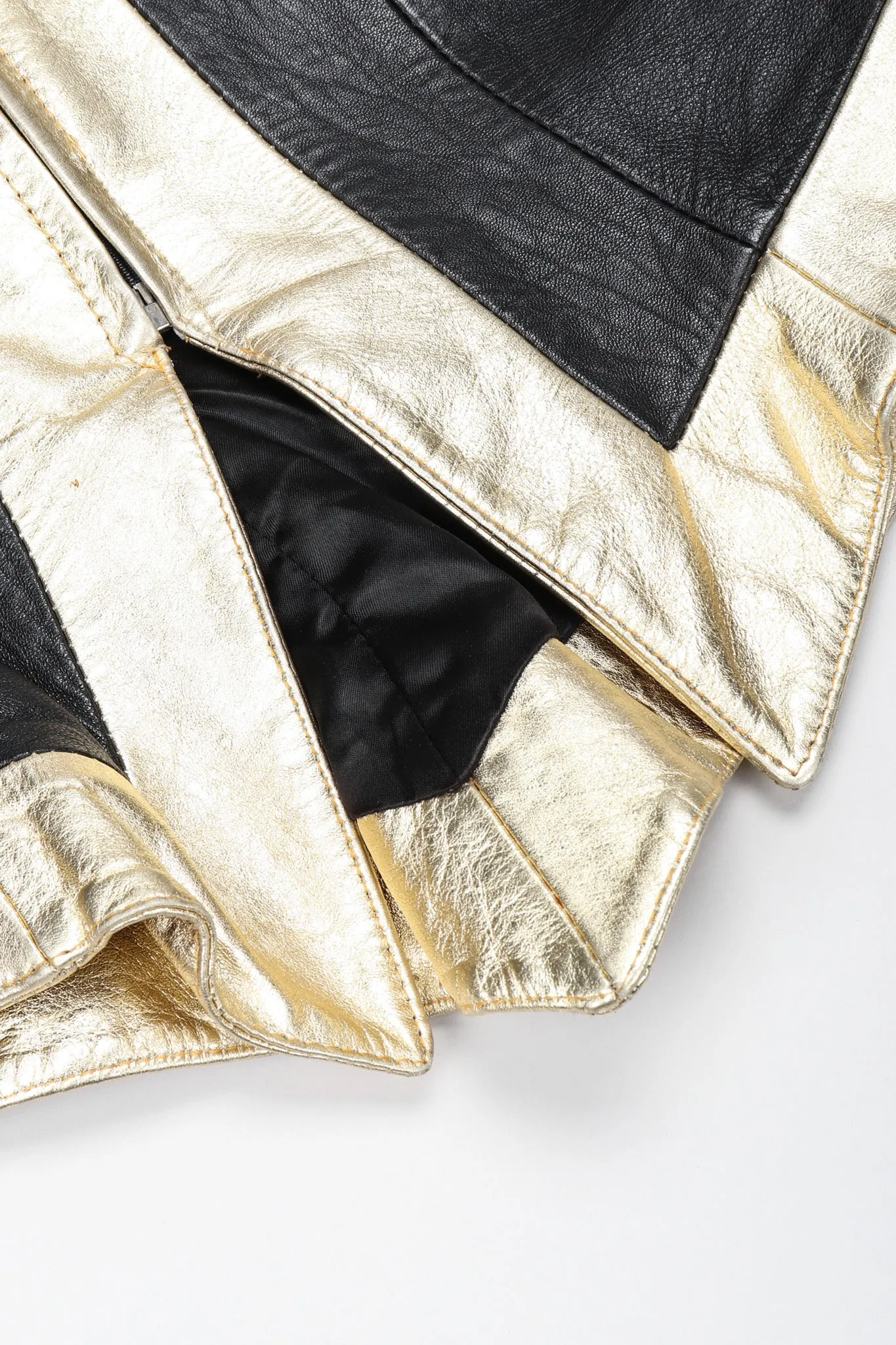 Gold Flourish Leather Jacket