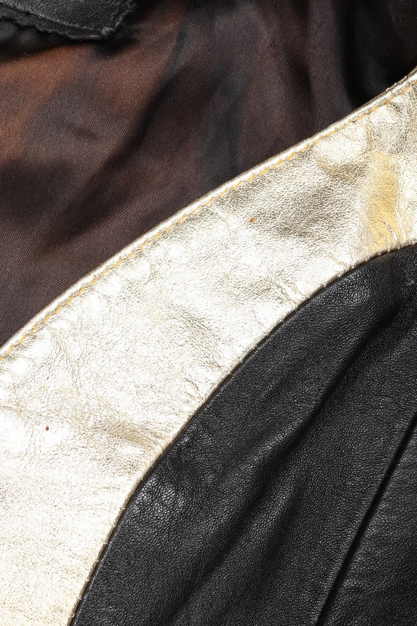 Gold Flourish Leather Jacket