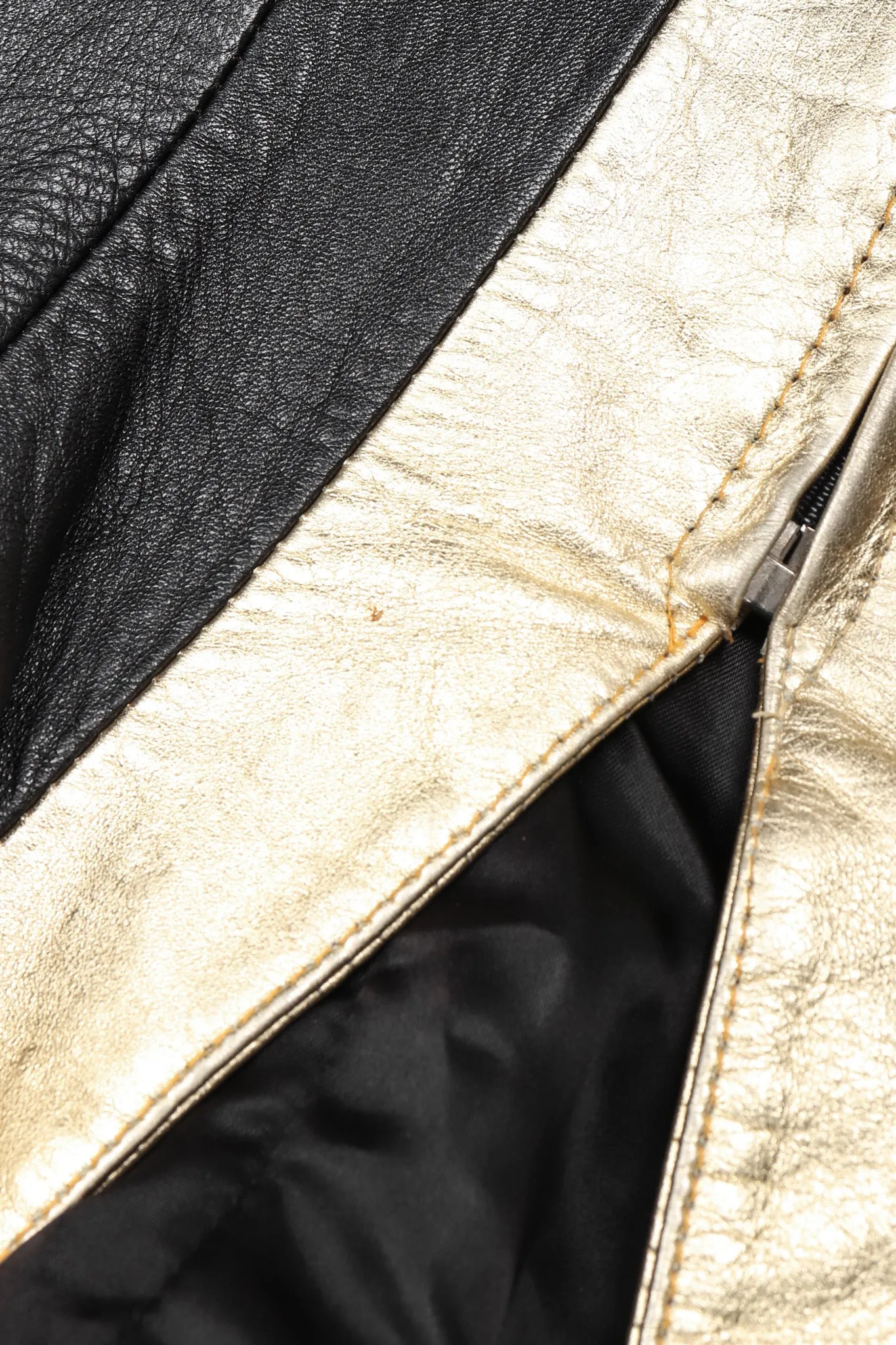 Gold Flourish Leather Jacket